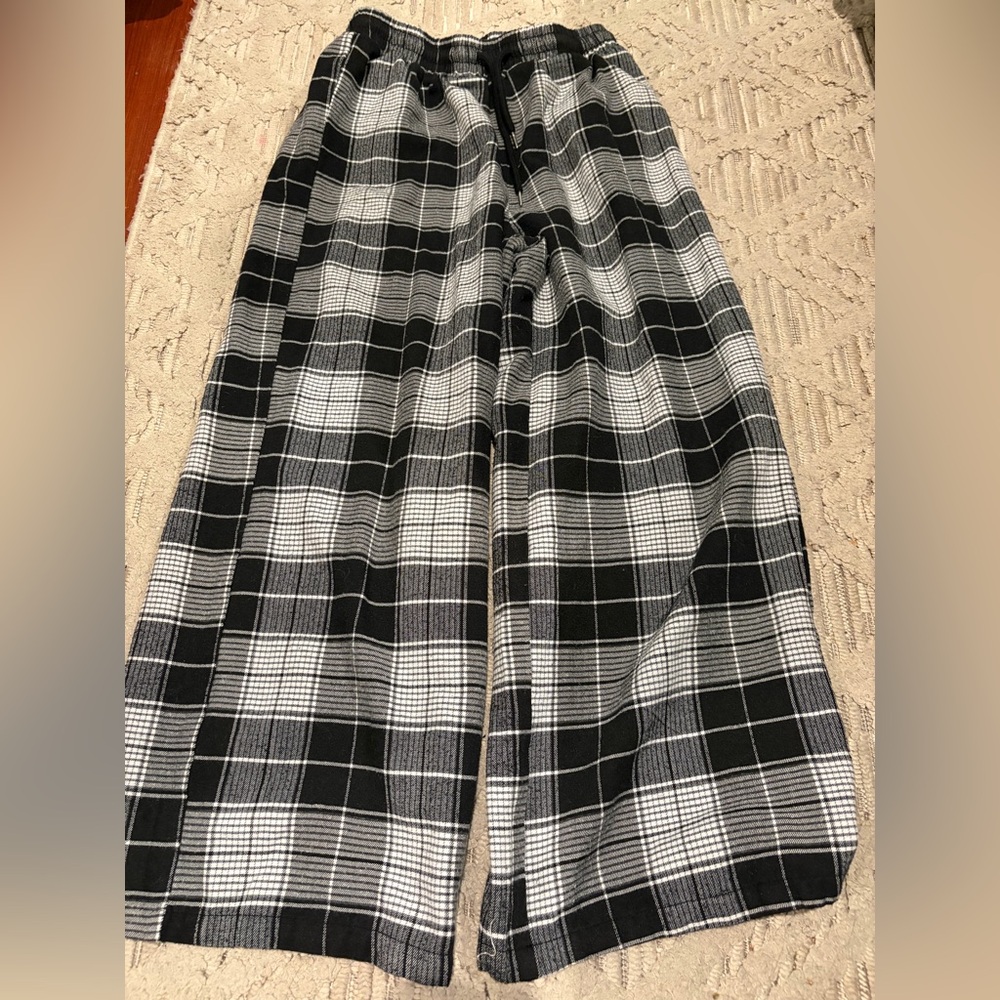 Black and White Plaid Pants